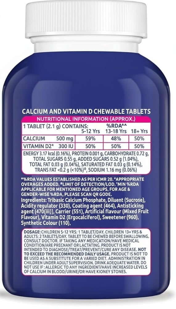 Generic OstoCalcium Total Chewables Vitamin D & Calcium - 60 Tablets - image 6