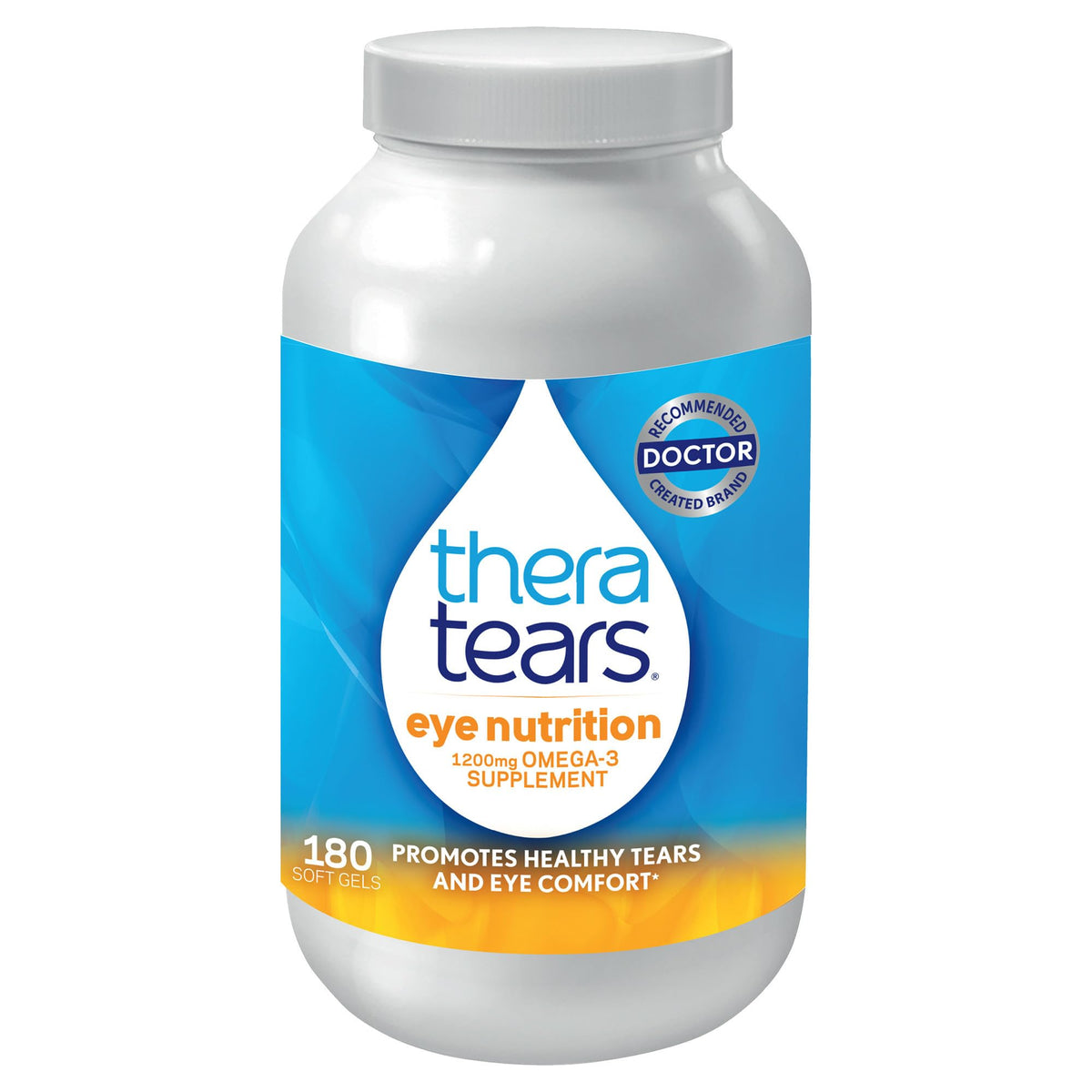 TheraTears Omega 3 Supplement for Eye Care - 180 Capsules