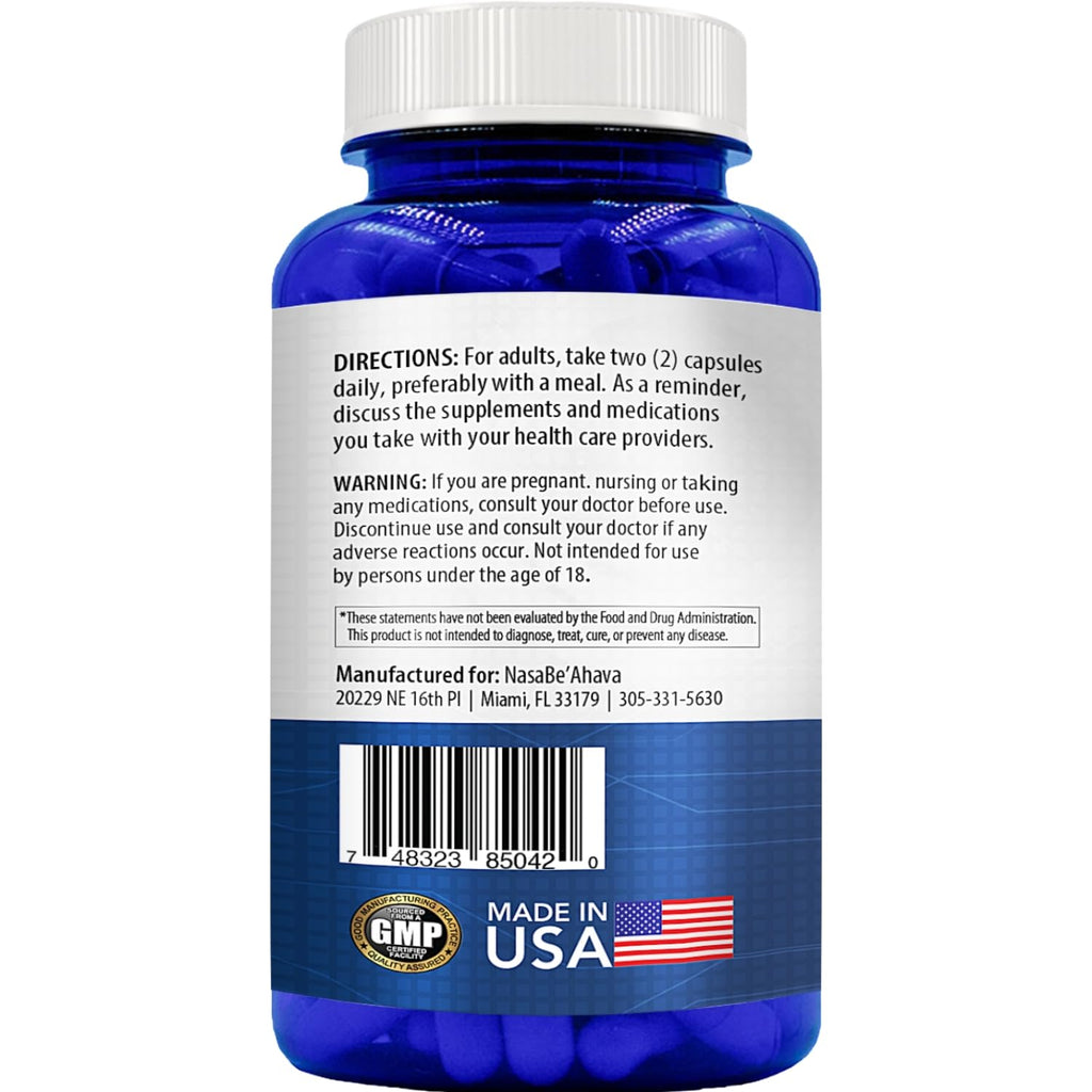 NasaBeahava Resveratrol 1000mg Capsules - 180 Count - image 2