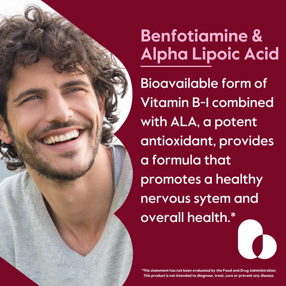 BESTVITE Benfotiamine 150mg & Alpha Lipoic Acid 300mg - 240 Capsules - image 2