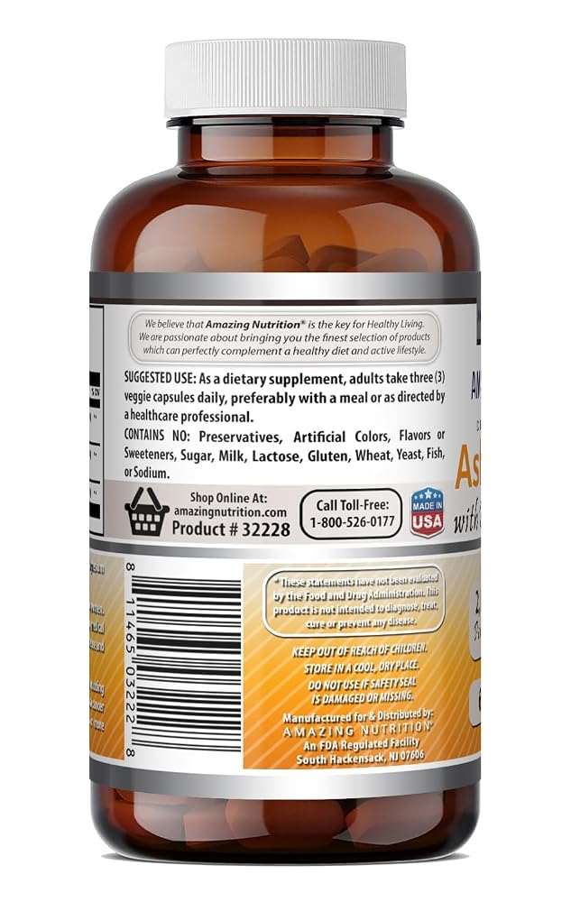 Amazing Formulas Ashwagandha Root with Black Pepper Extract Supplement