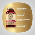 Piping Rock TMG Trimethylglycine 1400 mg - 200 Capsules - image 4