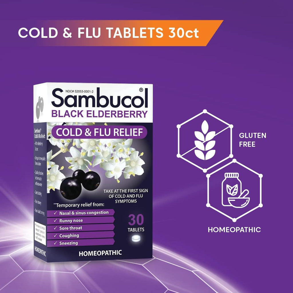 Sambucol Cold and Flu Relief Quick-Dissolving Tablets - 30 Count - image 4