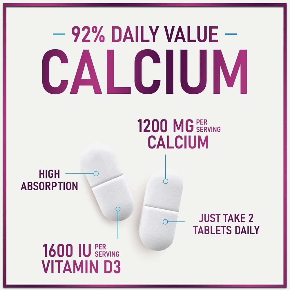 Hello Lovely! Calcium 1200 mg per Serving with Vitamin D3 - Bone