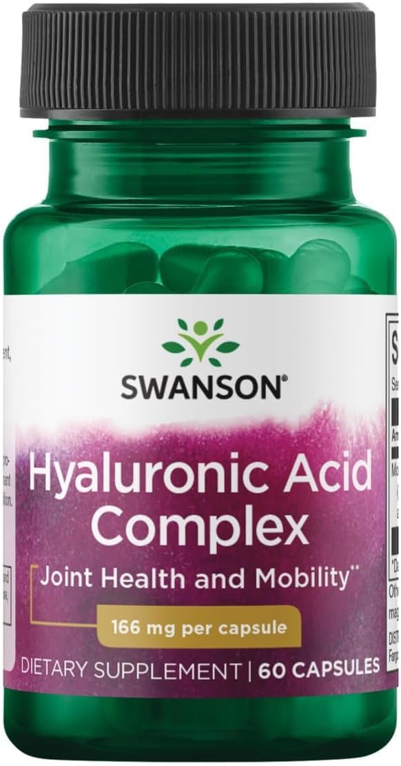 Swanson Super Potency Hyal-Joint Hyaluronic Acid 166 mg - 60 Capsules