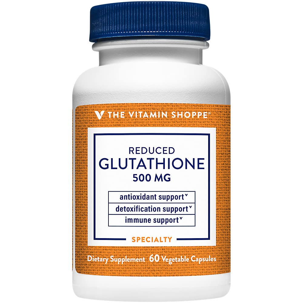 The Vitamin Shoppe Reduced Glutathione 500 mg - 60 Vegetarian Capsules