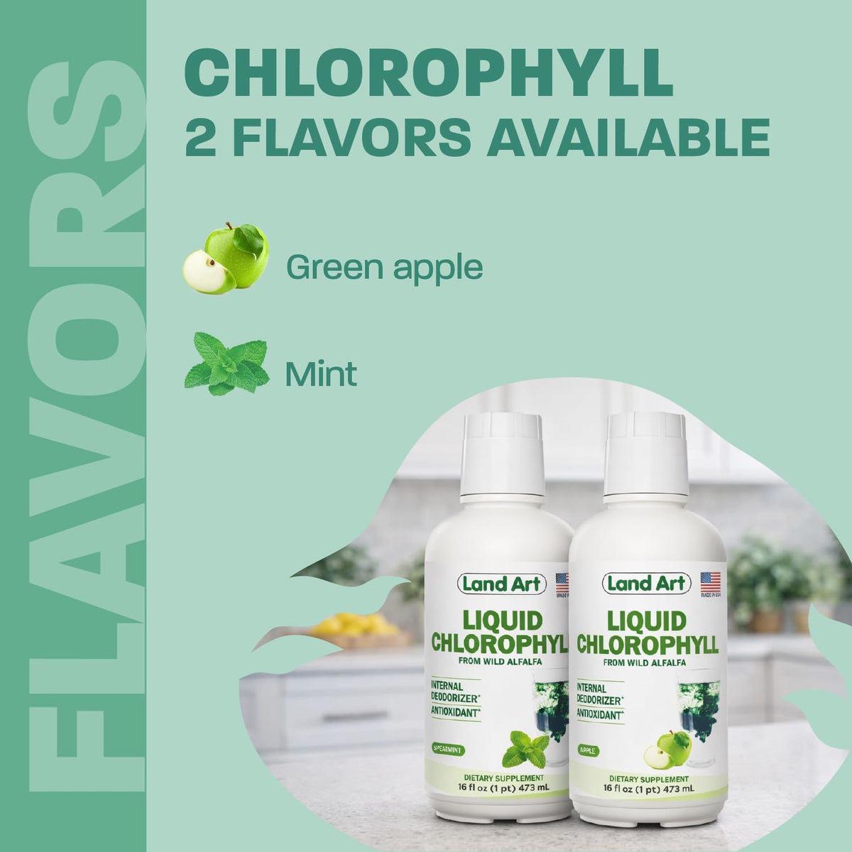 Land Art Chlorophyll Liquid Cold-Extracted Wild Alfalfa - 16 fl oz - image 3