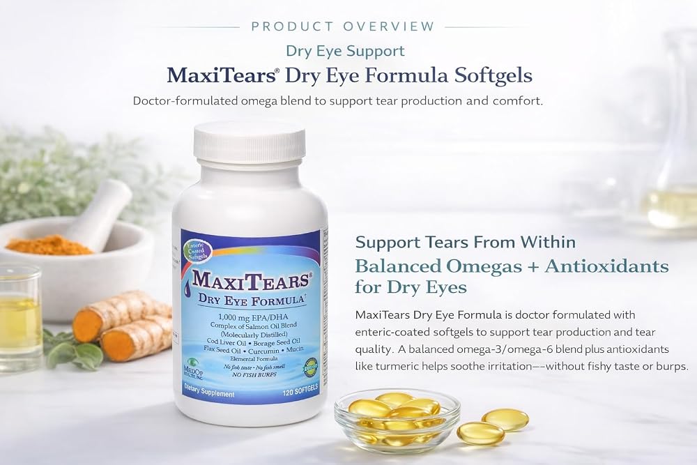 MaxiTears MedOp Dry Eye Formula - 120 Softgels - image 6