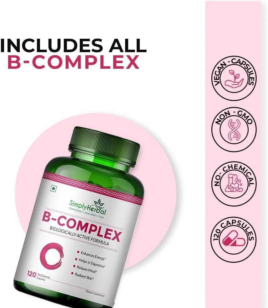 Generic Vitamin B Complex Capsules for Energy & Brain Support - 120 Capsules - image 5