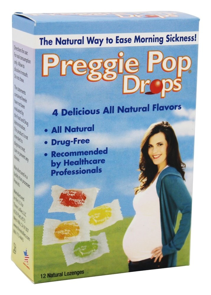 Three Lollies Drops Morning Sickness & Nausea Relief - 12 Count