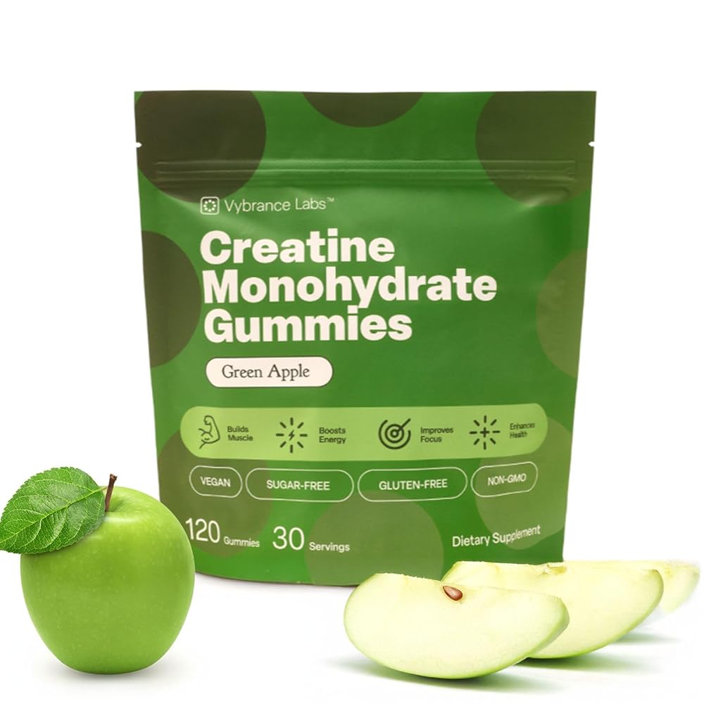 VYBRANCE LABS Creatine Monohydrate Gummies 5g - 120 Count