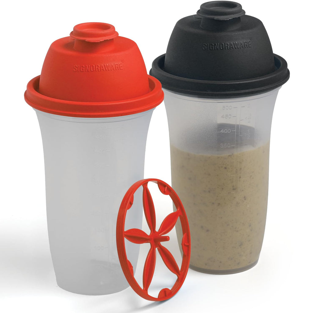 SIGNORA WARE Shaker Bottles 20-Ounce - 2 Pack