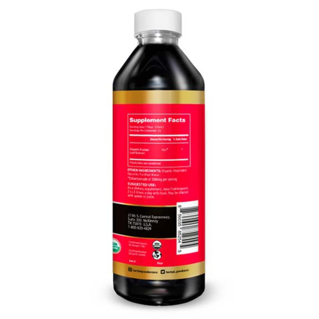 Herbal Goodness Papaya Leaf Blood Platelet Liquid Supplement - 12 fl oz - image 5