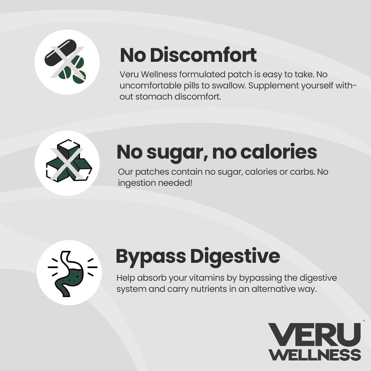 Veru Wellness Duo Lifestyle Patches - 60 Count