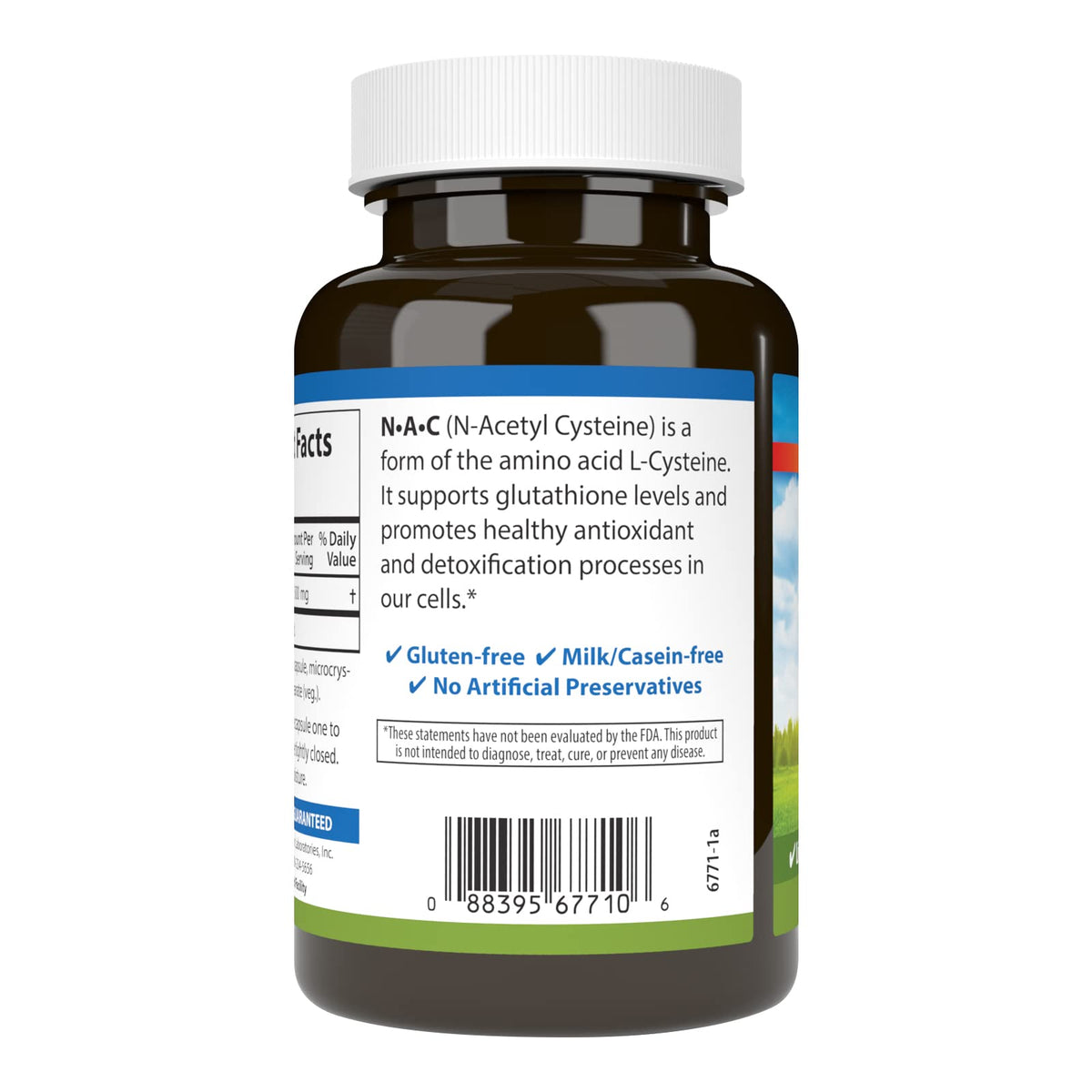 Carlson NAC N-Acetyl Cysteine 500 mg - 120 Vegetarian Capsules - image 3