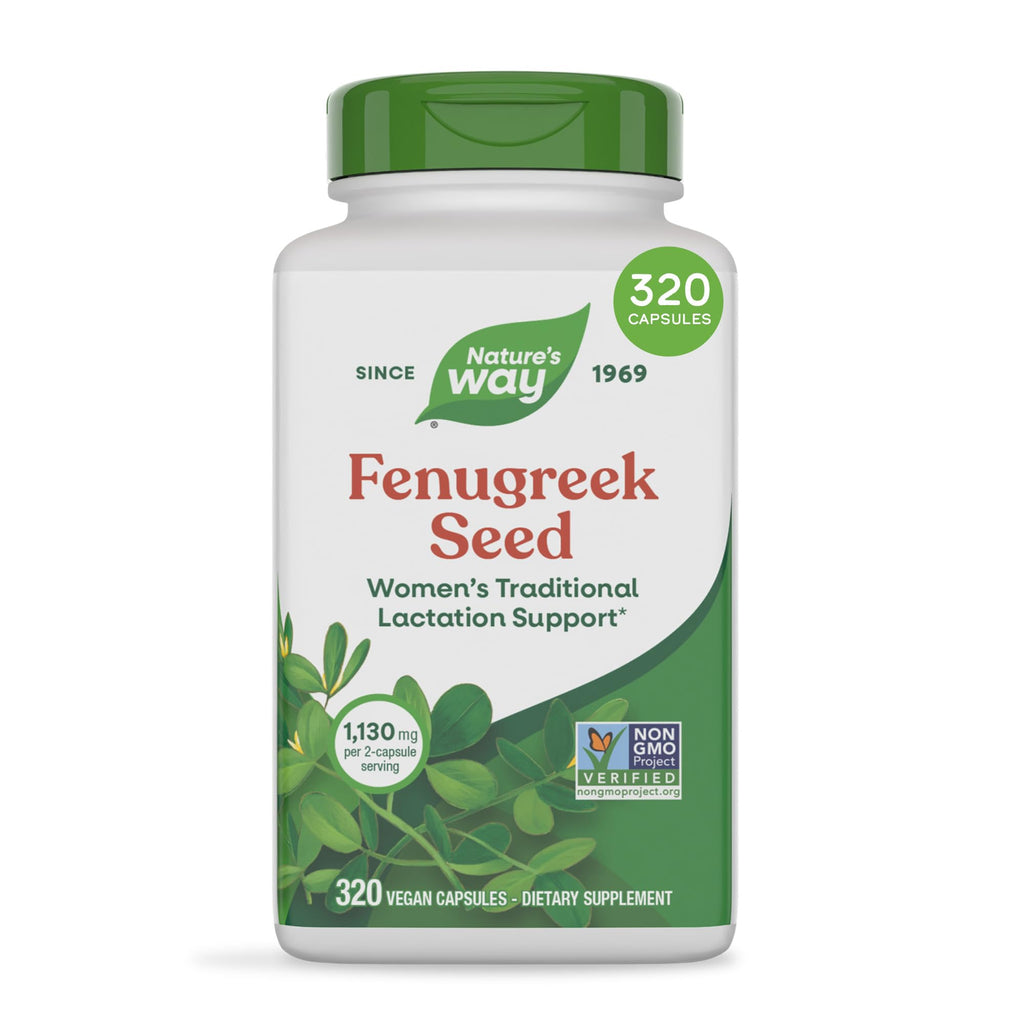 Nature's Way Fenugreek Seed Capsules for Lactation Support - 320ct