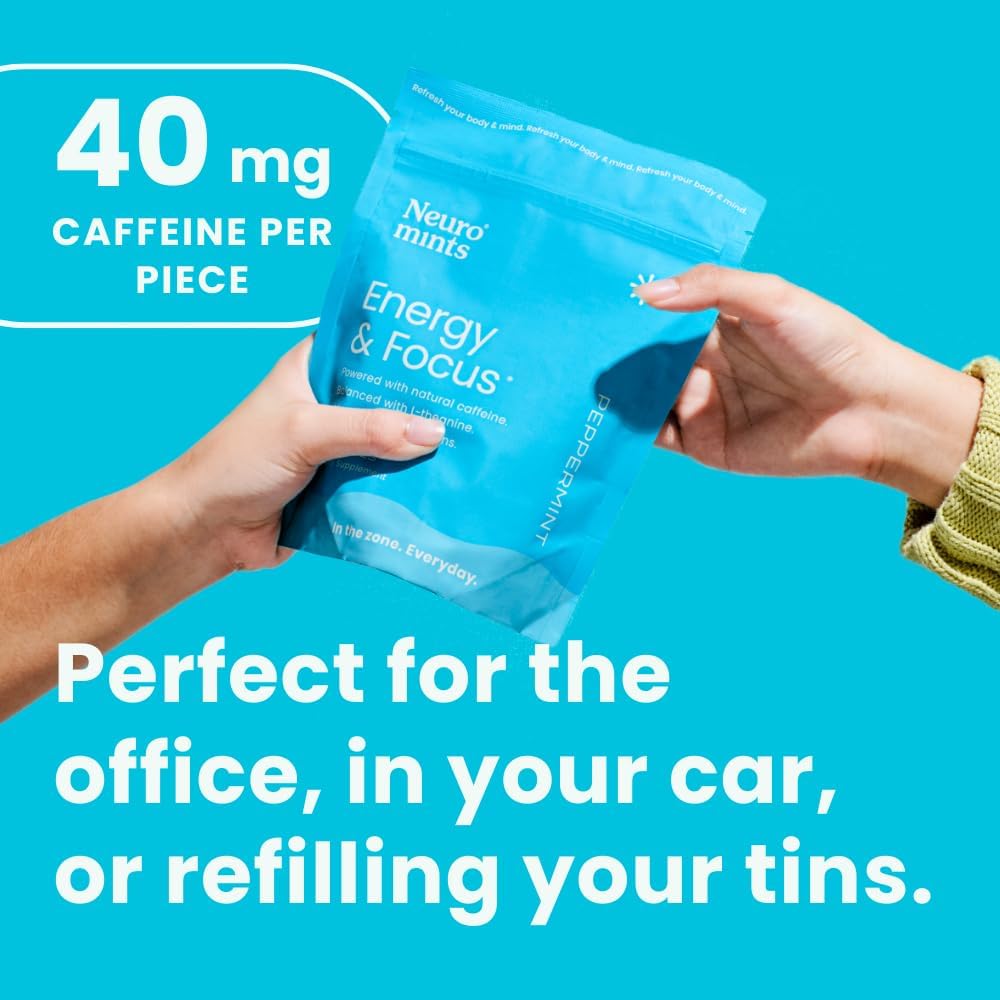 NeuroGum Energy Caffeine Mints with L-theanine - 180 Count - image 2
