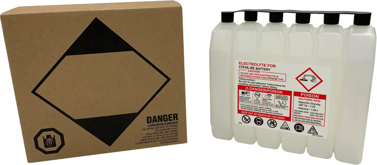 Fire Power 1050CC CTX Sealed Battery Electrolyte Pack - 1 Count