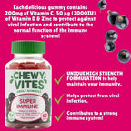 Chewy Vites Adult Super Immune Multivitamin Gummies - 60 Count - image 3