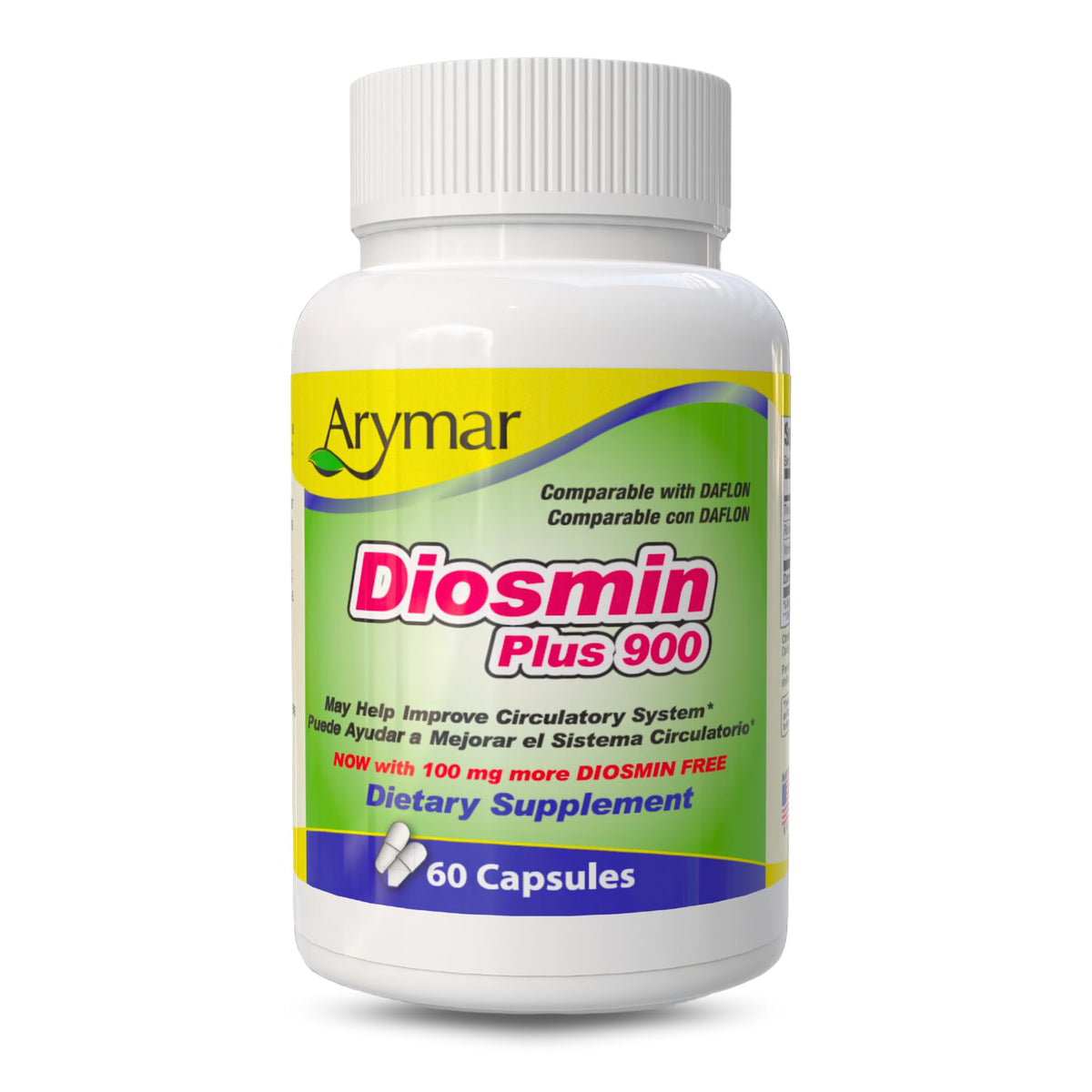 Arymar Diosmin Plus 900 Circulatory Support - 60 Capsules