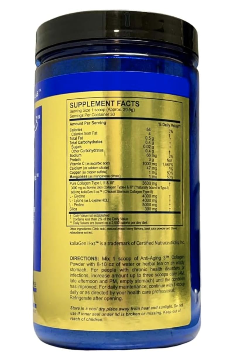 Dr. Venessa's Formulas Anti-Aging 3 Collagen Powder Mixed Berry - 600 g - image 3
