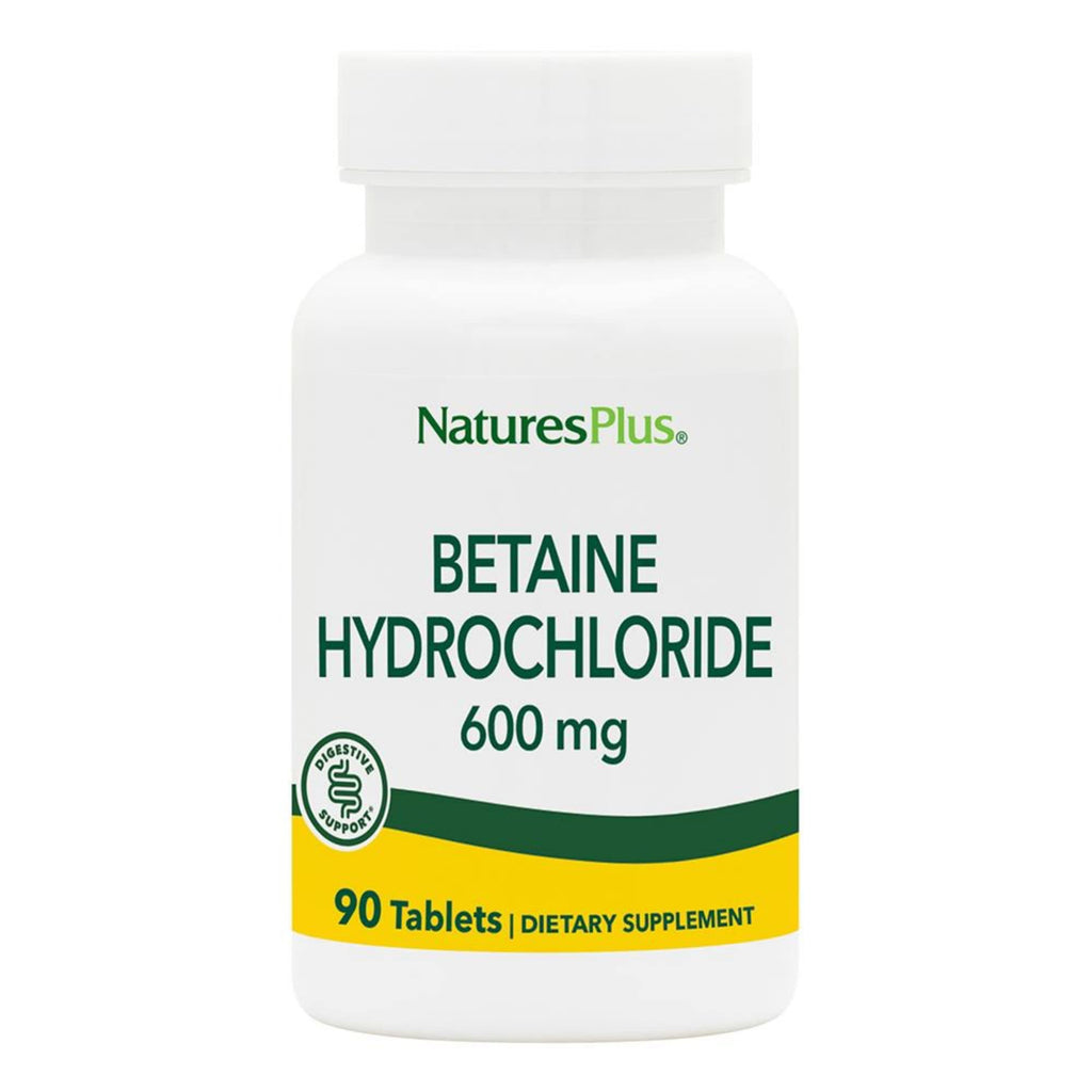 NaturesPlus Betaine Hydrochloride 600 mg - 90 Tablets