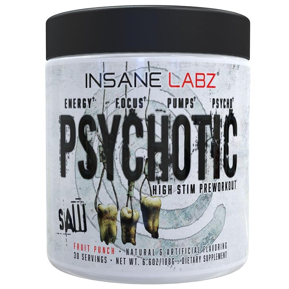 Insane Labz Psychotic Saw High Stim Pre-Workout Powder - 30 Servings