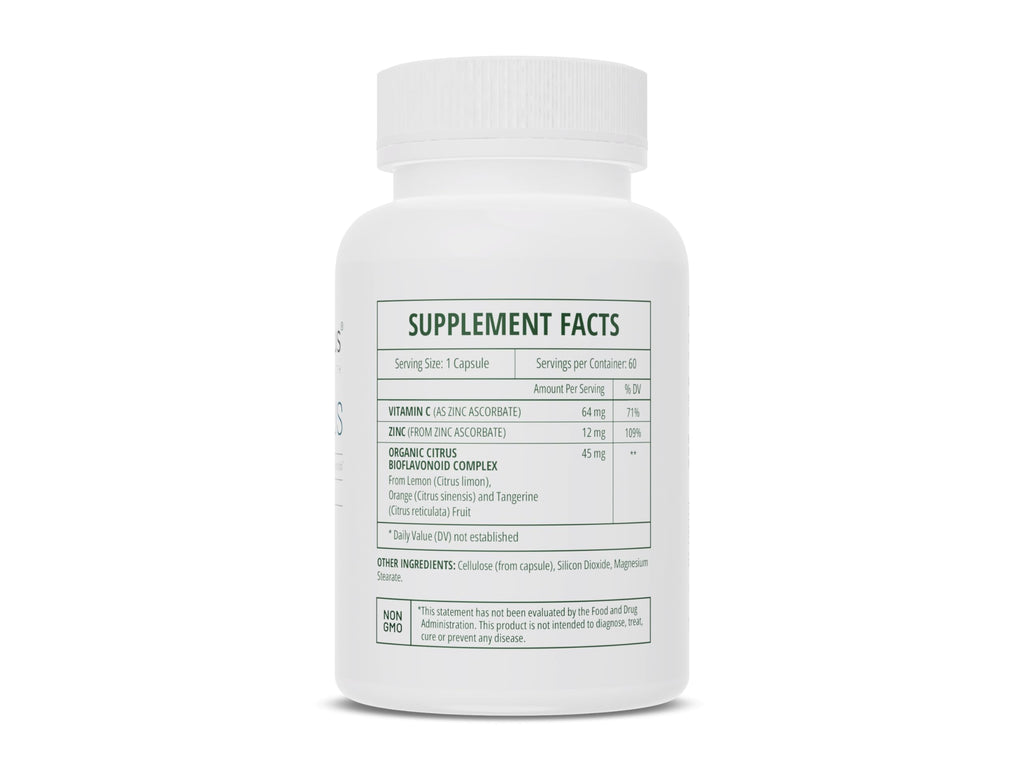 InterPlexus Zinc Plus Immune Support - 60 Capsules - image 2