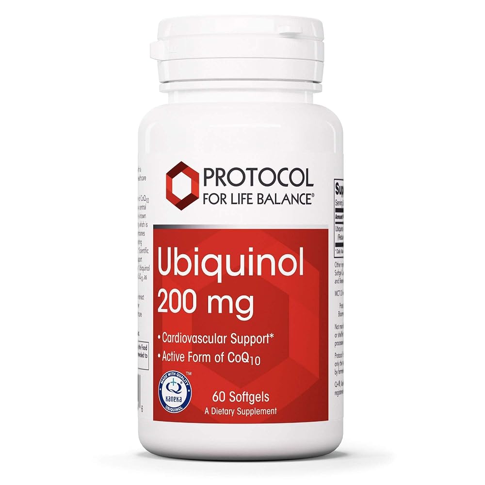 PROTOCOL FOR LIFE BALANCE Ubiquinol 200mg CoQ10 Heart Support - 60 Softgels