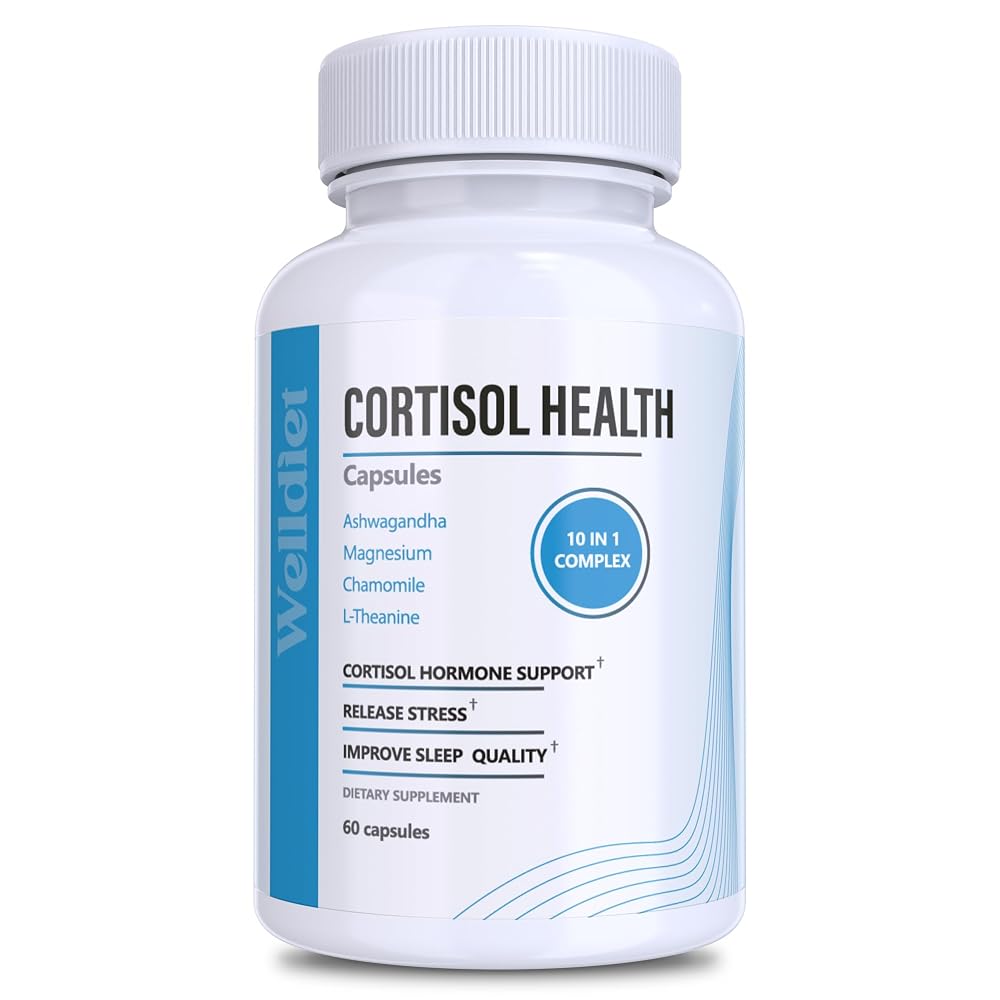 Welldiet 10-in-1 Cortisol Supplement with Ashwagandha - 60 Capsules