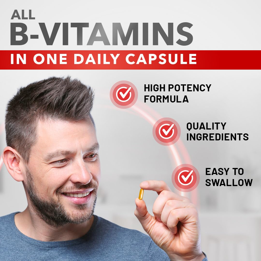Divine Bounty Vitamin B Complex All B Vitamins - 90 Capsules - image 3
