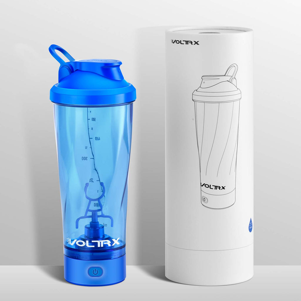 VOLTRX Premium Electric Protein Shaker Bottle, 24 oz - Blue - image 6