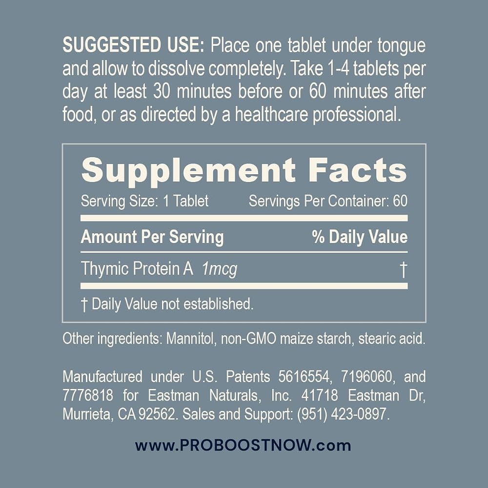 ProBoost Thymic Protein A Tablets Immune Support - 60 Tablets - image 3