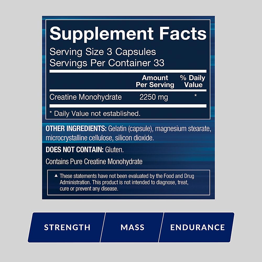 BodyTech Creatine Monohydrate Micronized 2250 MG - 100 Capsules - image 2