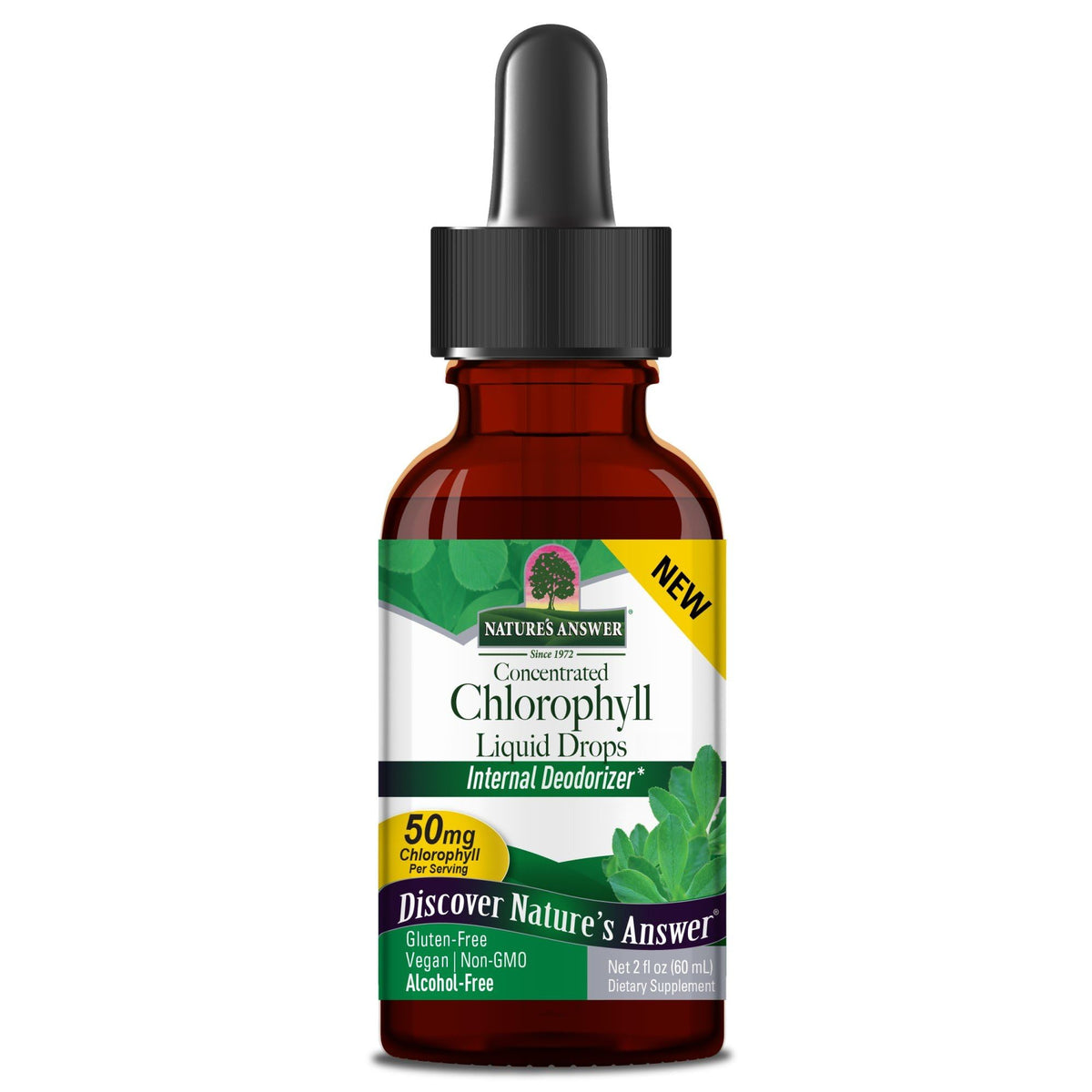 Nature's Answer Alcohol-Free Chlorophyll 50mg Liquid - 2 Fl Oz