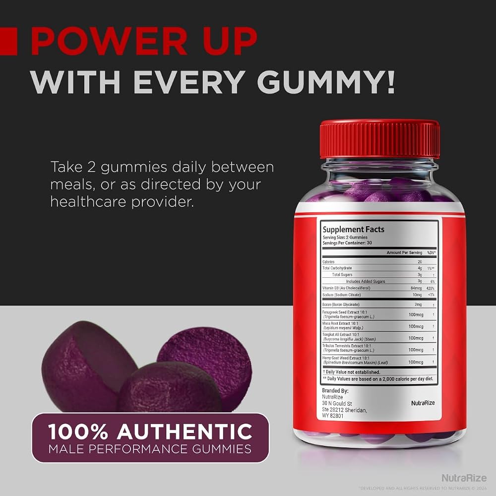 NutraRize Nitro Fuel X Gummies for Men - 60 Gummies - image 8