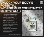 AlchePharma Coenzymated Methylfolate 1,360 mcg DFE - 60 Lozenges - image 8