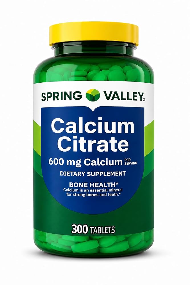 Generic Calcium Citrate 600mg per Serving - 300 Tablets
