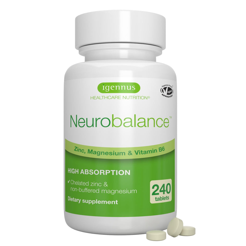 Igennus Neurobalance Zinc Magnesium B6 Complex - 240 Tablets