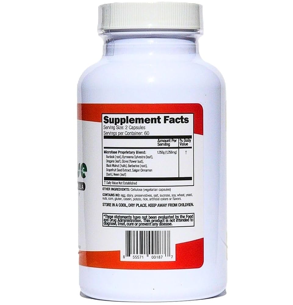 Microfase Premium Herbal Formula Intestinal Cleanse - 120 Capsules - image 2
