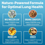 LUNG CLEAR PRO: Natural Respiratory Drops Blend with Mullein