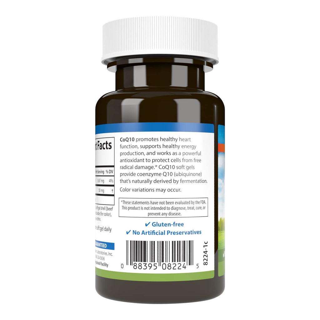 Carlson Co-Q10 50 mg - 60 Softgels - image 3
