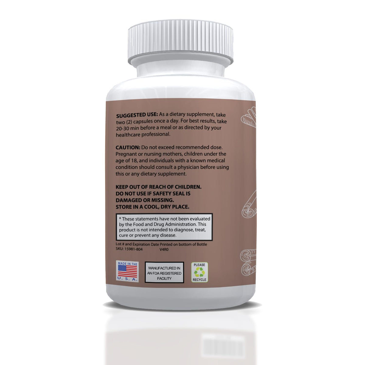 Vita Organics True Cinnamon Supplement Ceylon Bark - 60 Vegetarian Capsules - image 6