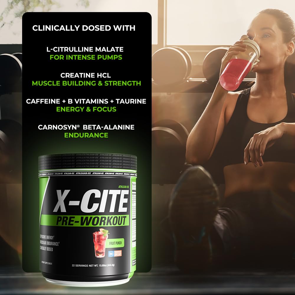 ATHLEAN-RX X-CITE Pre-Workout by ATHLEAN-X - Enhanced Formula
