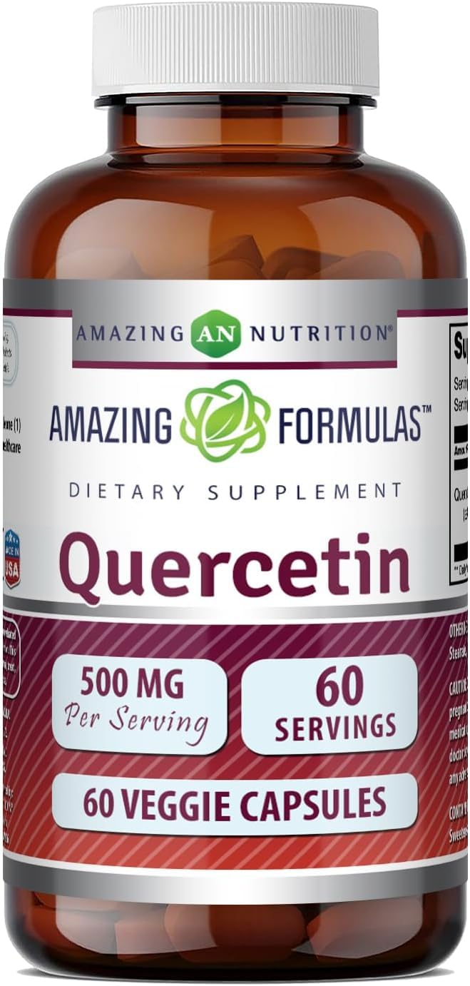 Amazing Formulas Quercetin 500mg Veggie Capsules Supplement