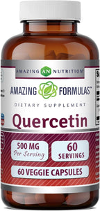 Amazing Formulas Quercetin 500mg Veggie Capsules Supplement