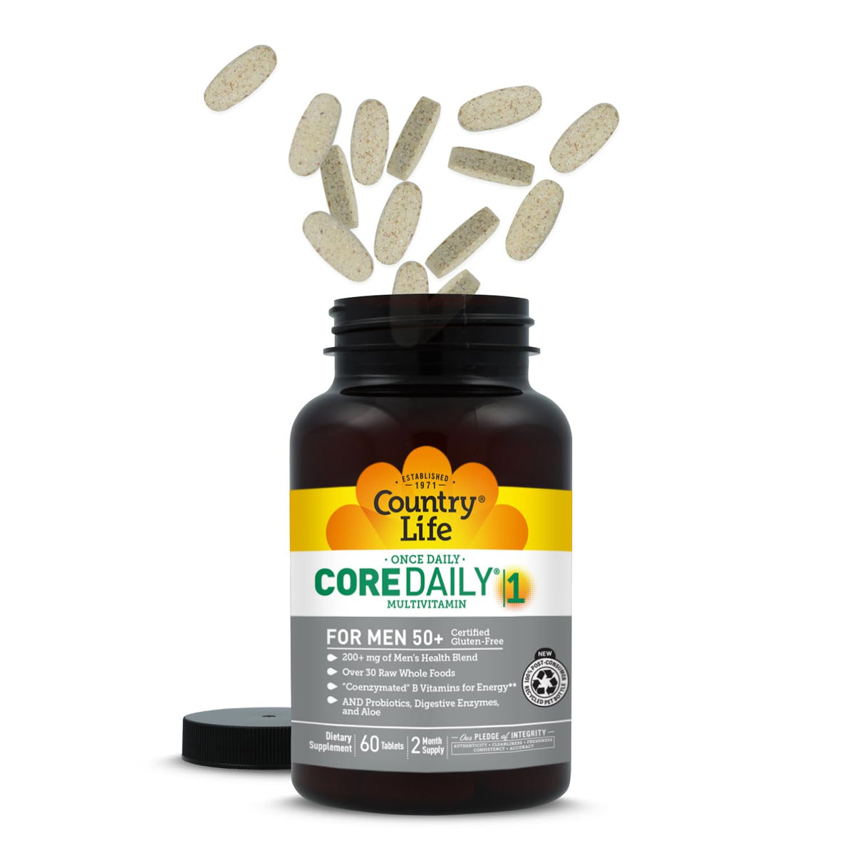 Country Life Core Daily-1 Multivitamin for Men 50+ - 60 Tablets - image 2