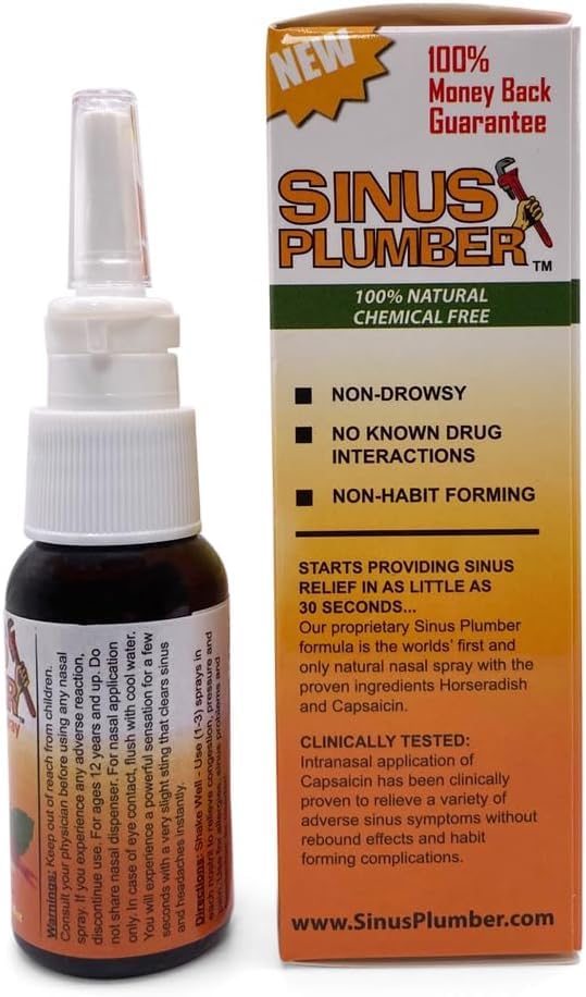 2-Pack of Sinus Plumber Allergy Nasal Spray - The Ultimate Congestion - image 4