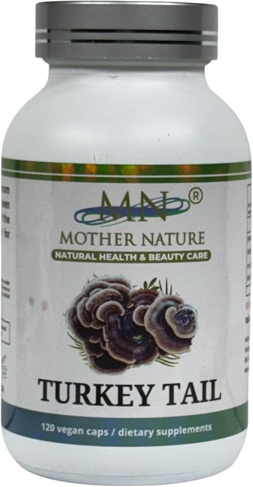 Mother Nature Turkey Tail Mushroom 1000mg Immune Support - 120 Capsules - image 4