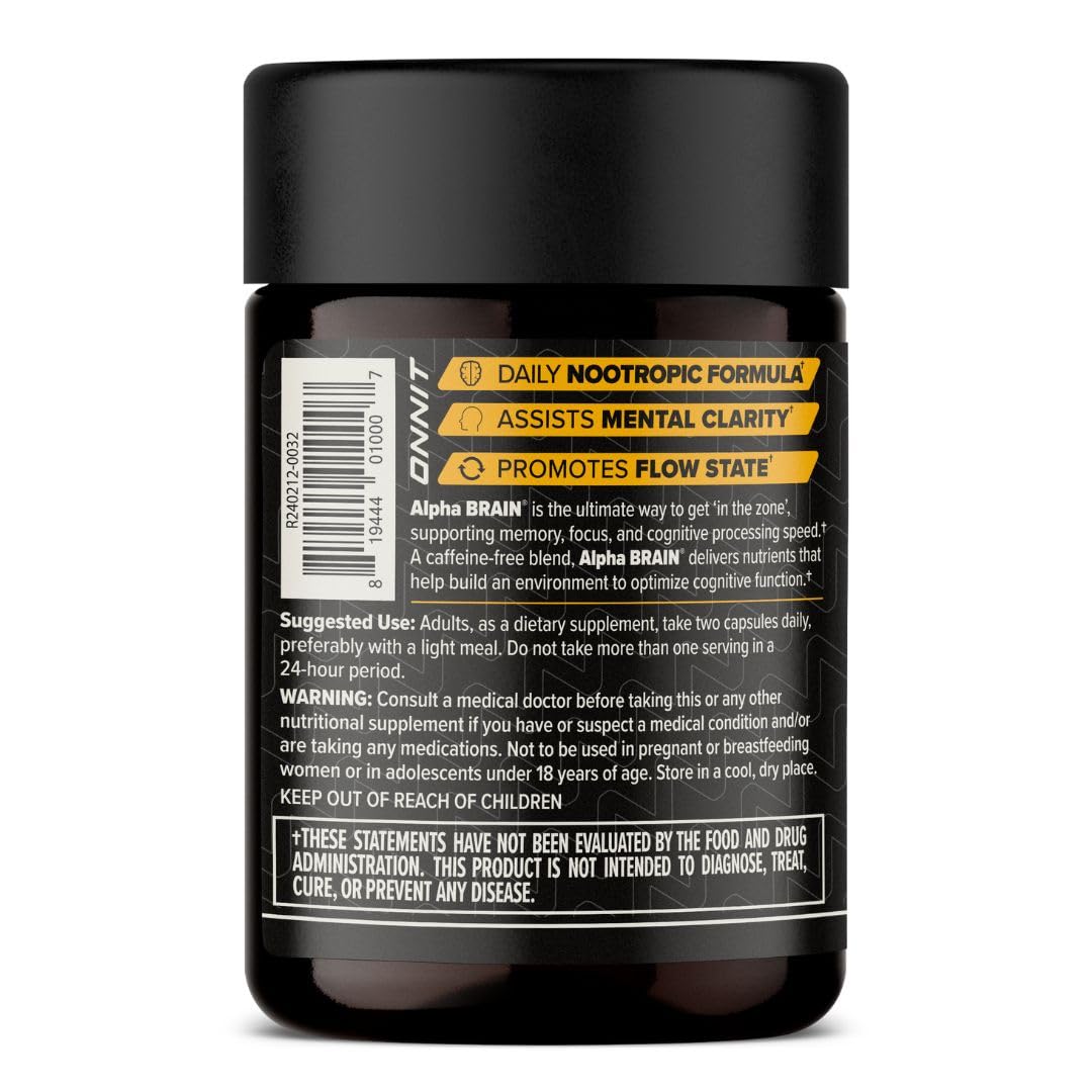 ONNIT Alpha Brain Nootropic for Focus & Memory - 120 Capsules - image 7